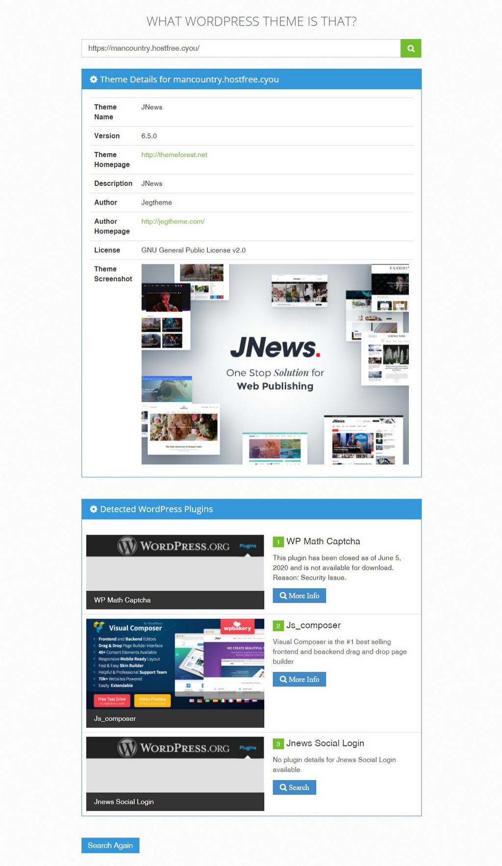 如何知道網站正在使用的主題