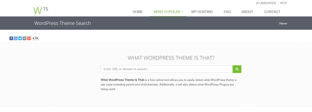 如何知道網站正在使用的主題