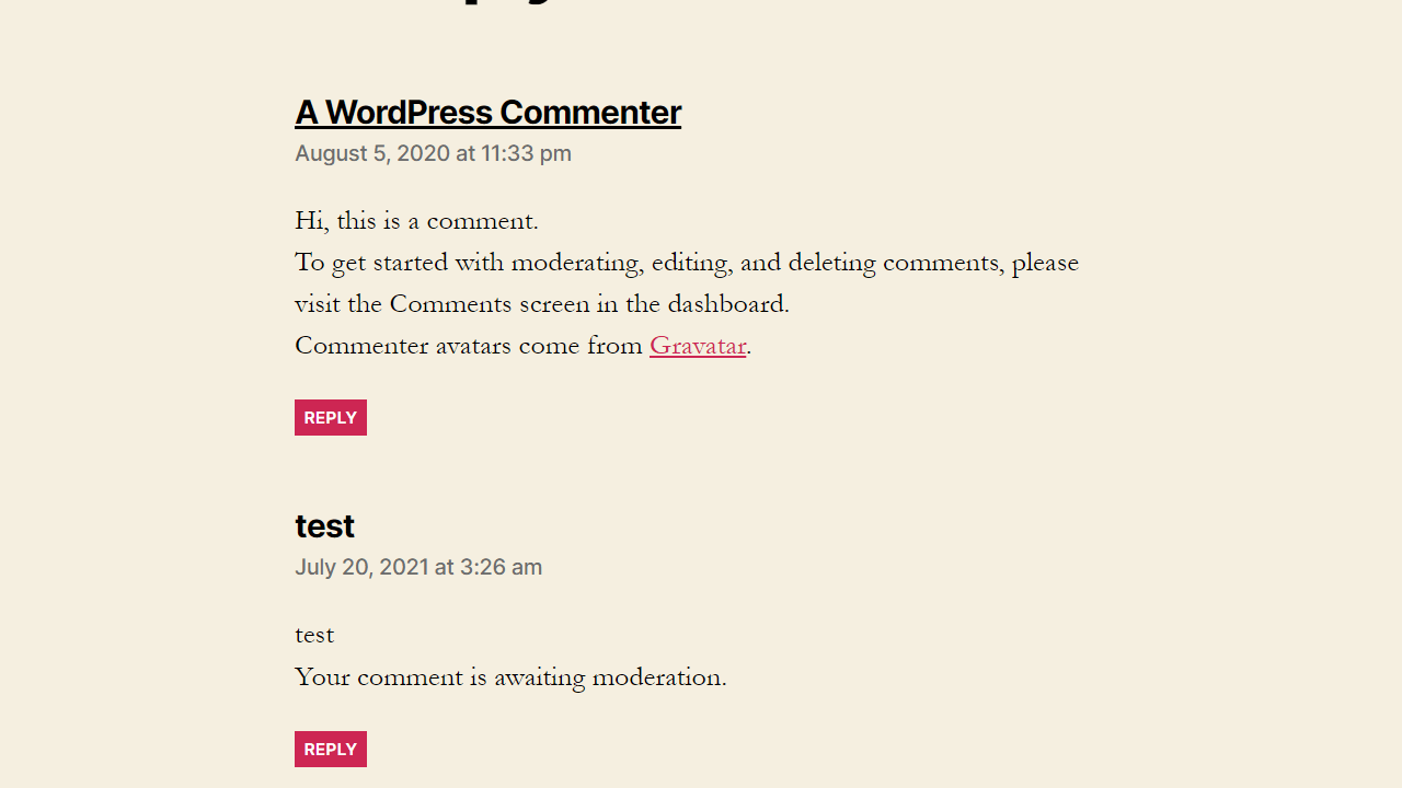 WordPress 如何刪除留言中的頭像