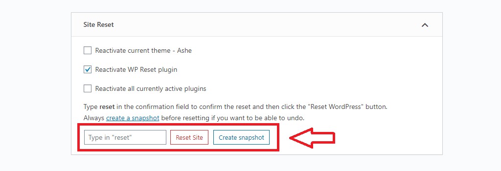 快速重置你的 WordP